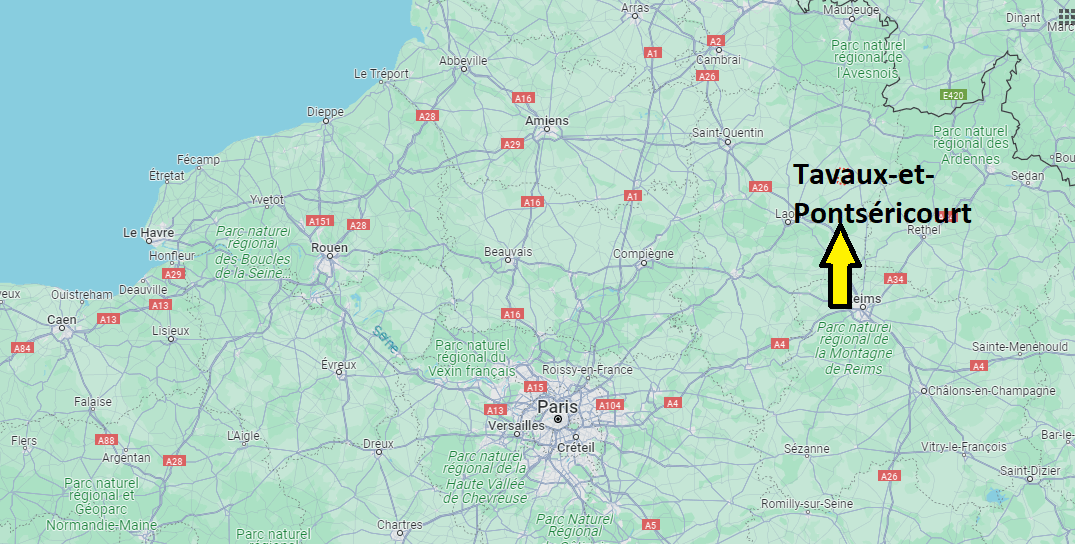 Où se trouve Tavaux-et-Pontséricourt