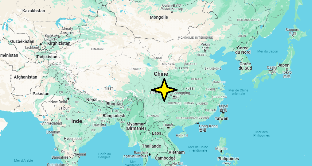 Où se trouve la Chine sur la carte