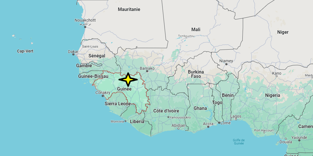 Sur quel continent se trouve la Guinée