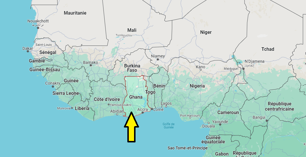 Sur quel continent se trouve le Ghana