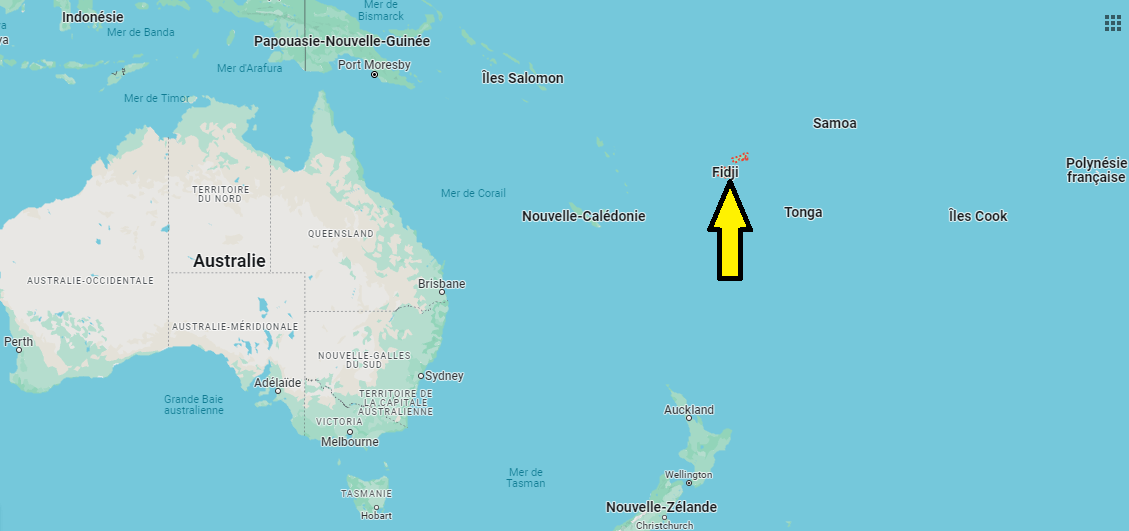 Sur quel continent se trouve les Fidji