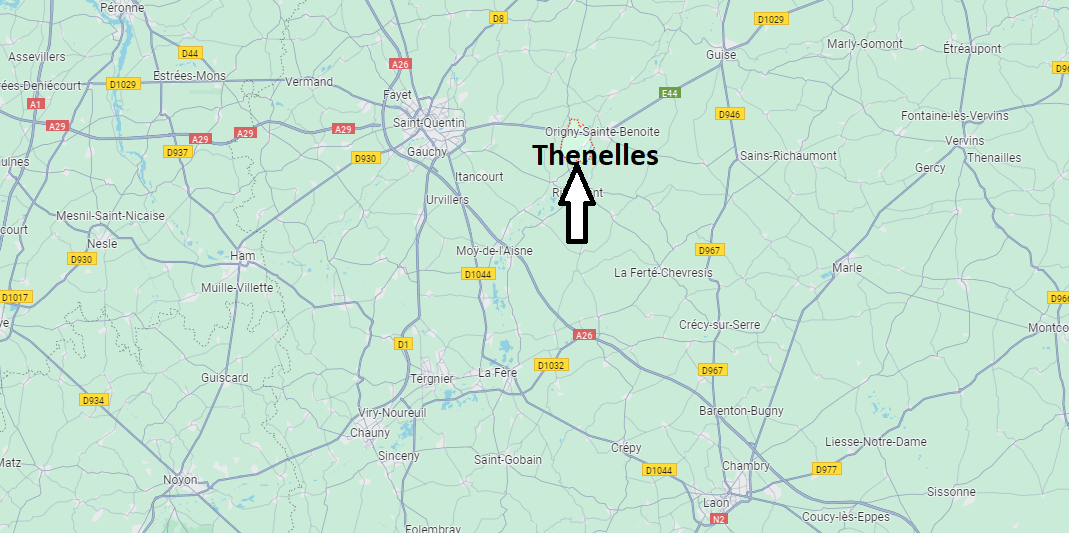 Où se situe Thenelles (02390)