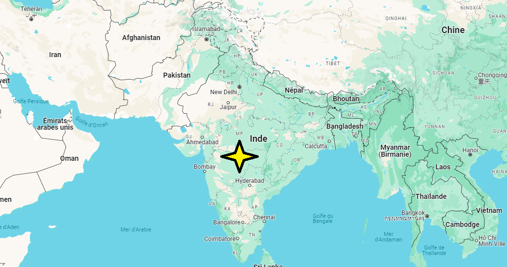 Sur quel continent se situe l'Inde