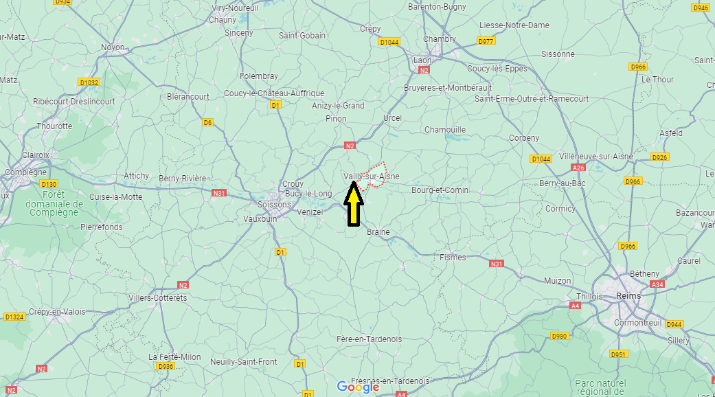 Où se trouve Vailly-sur-Aisne