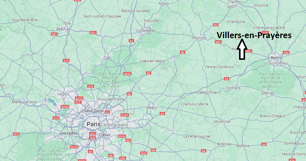 Où se trouve Villers-en-Prayères