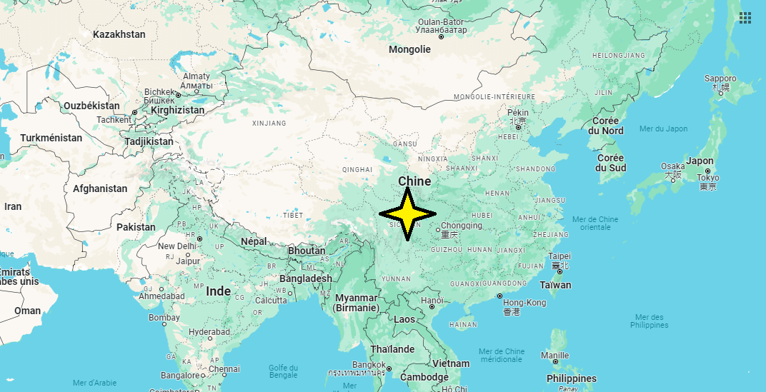 Où se trouve la Chine sur la carte