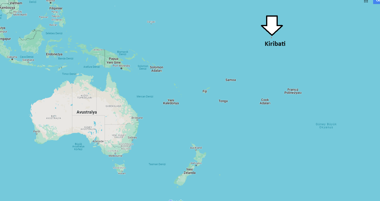 Dans quel continent se trouve Kiribati