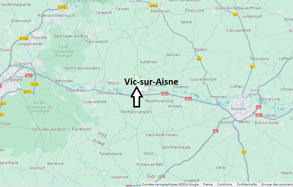 Où se situe Vic-sur-Aisne (02290)