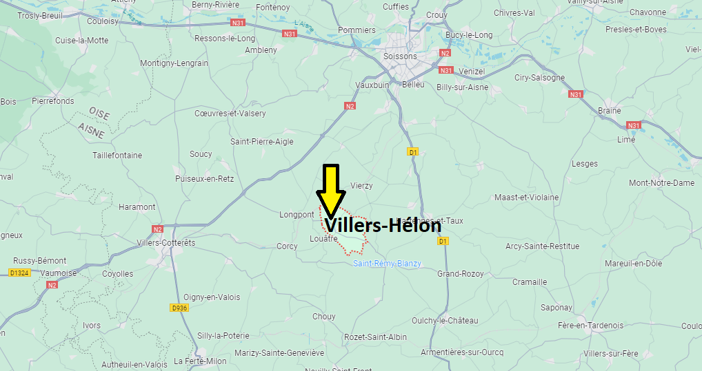 Où se situe Villers-Hélon (02600)