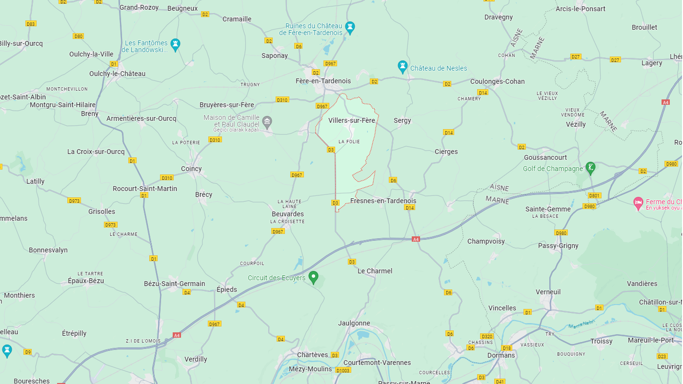 Où se situe Villers-sur-Fère (02130)