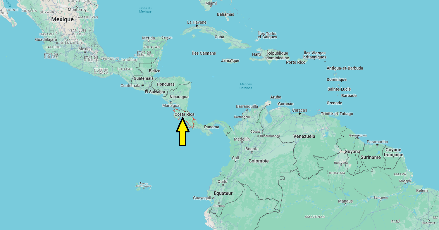 Sur quel continent se trouve le Costa Rica