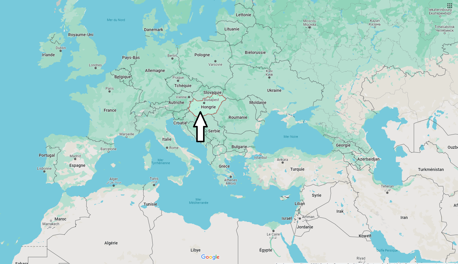 Sur quel continent se trouve la Hongrie