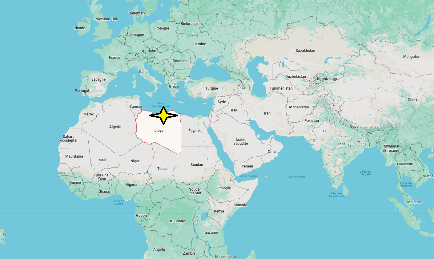 Sur quel continent se trouve la Libye