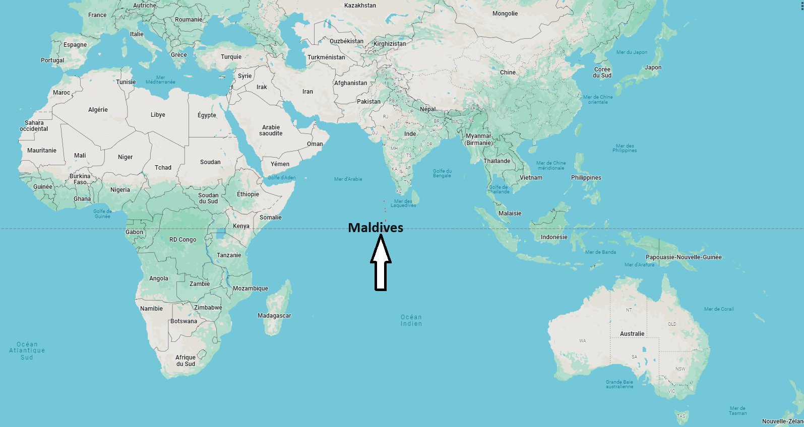 Sur quel continent se trouvent les Maldives
