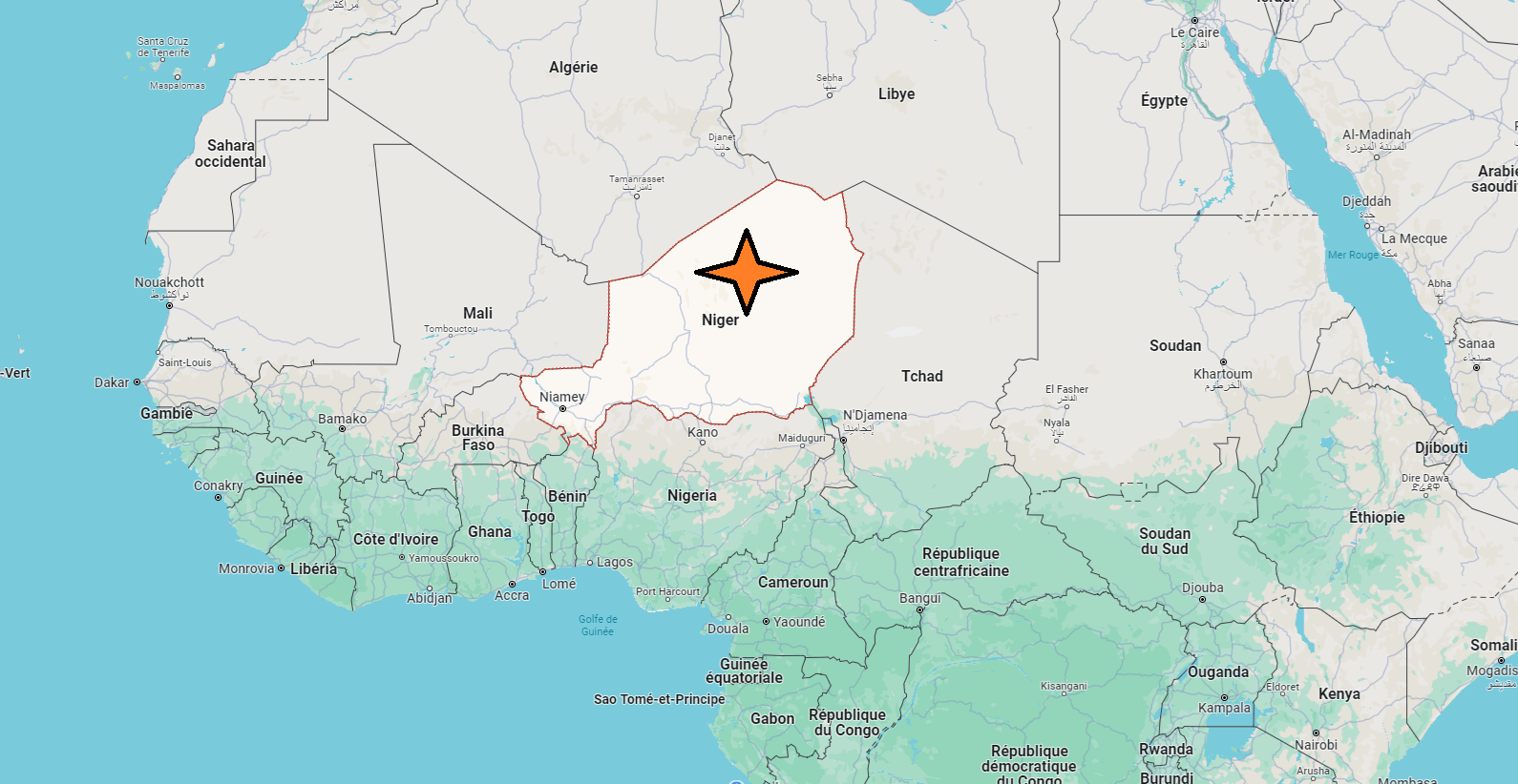 Où est le Niger