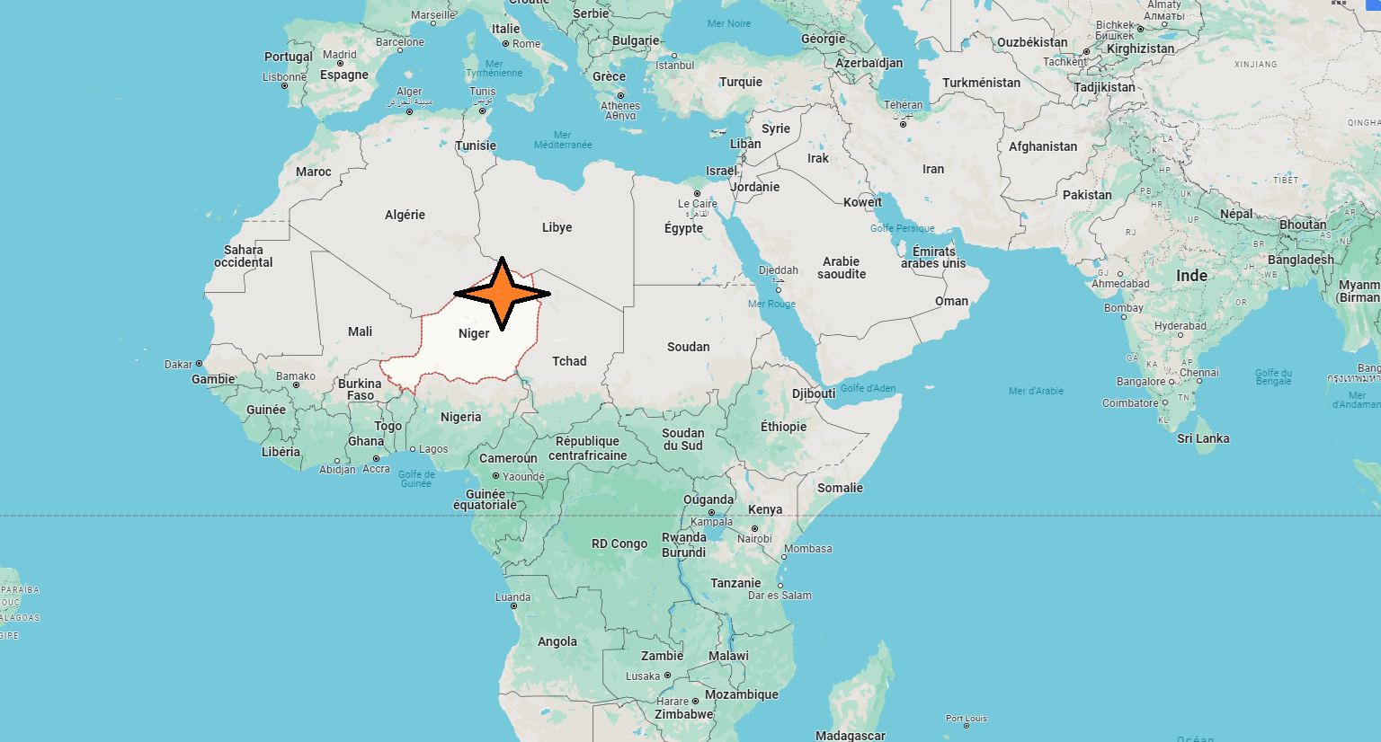 Sur quel continent se trouve Niger