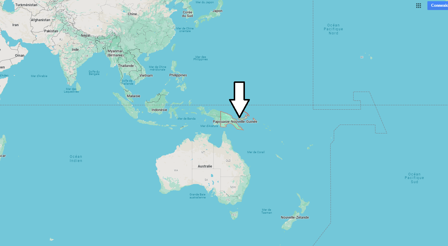 Sur quel continent se trouve la Papouasie-Nouvelle-Guinée