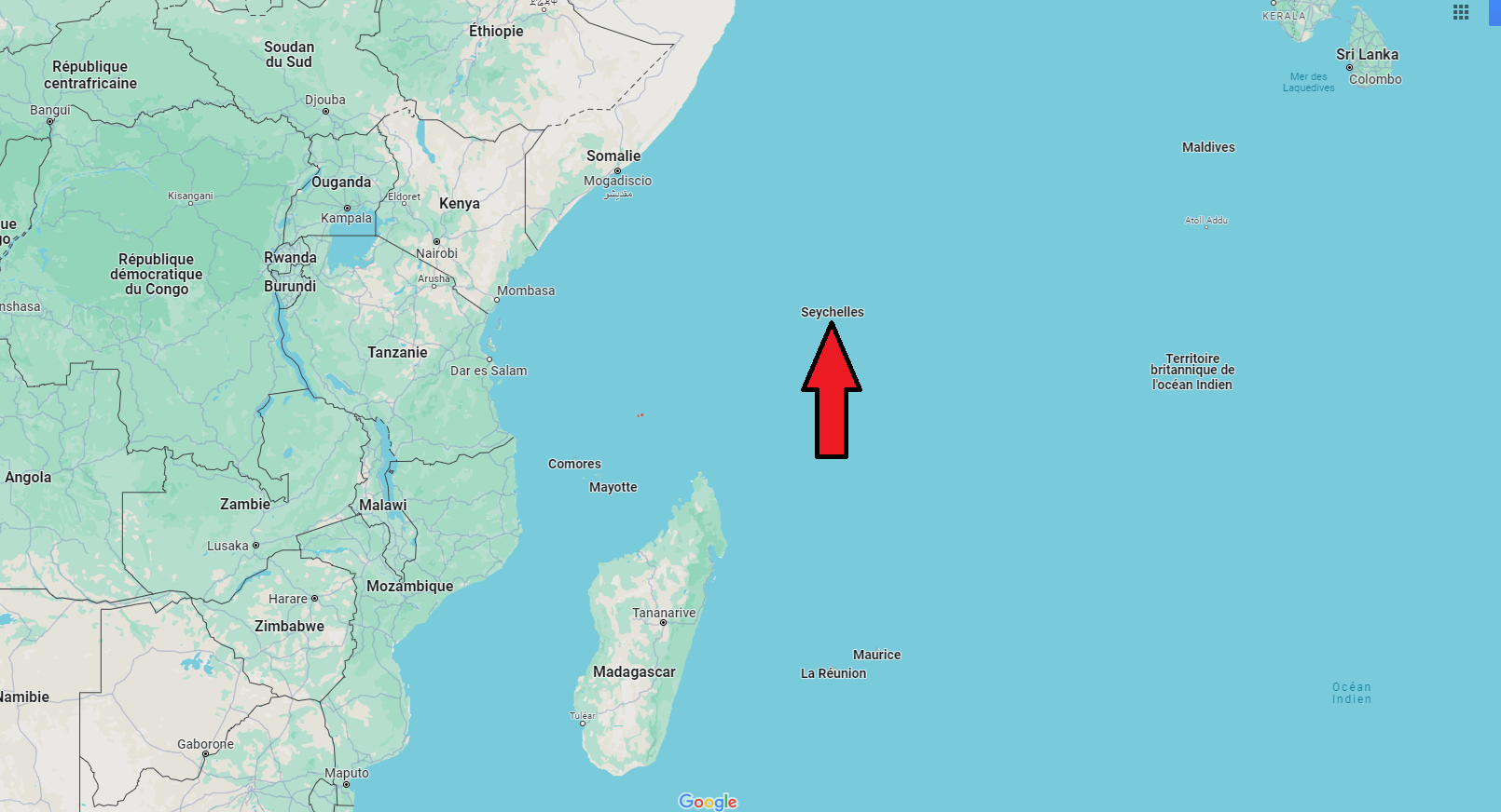 Sur quel continent se trouvent les Seychelles