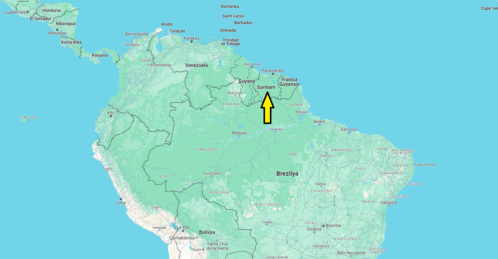 Sur quel continent se trouve le Suriname