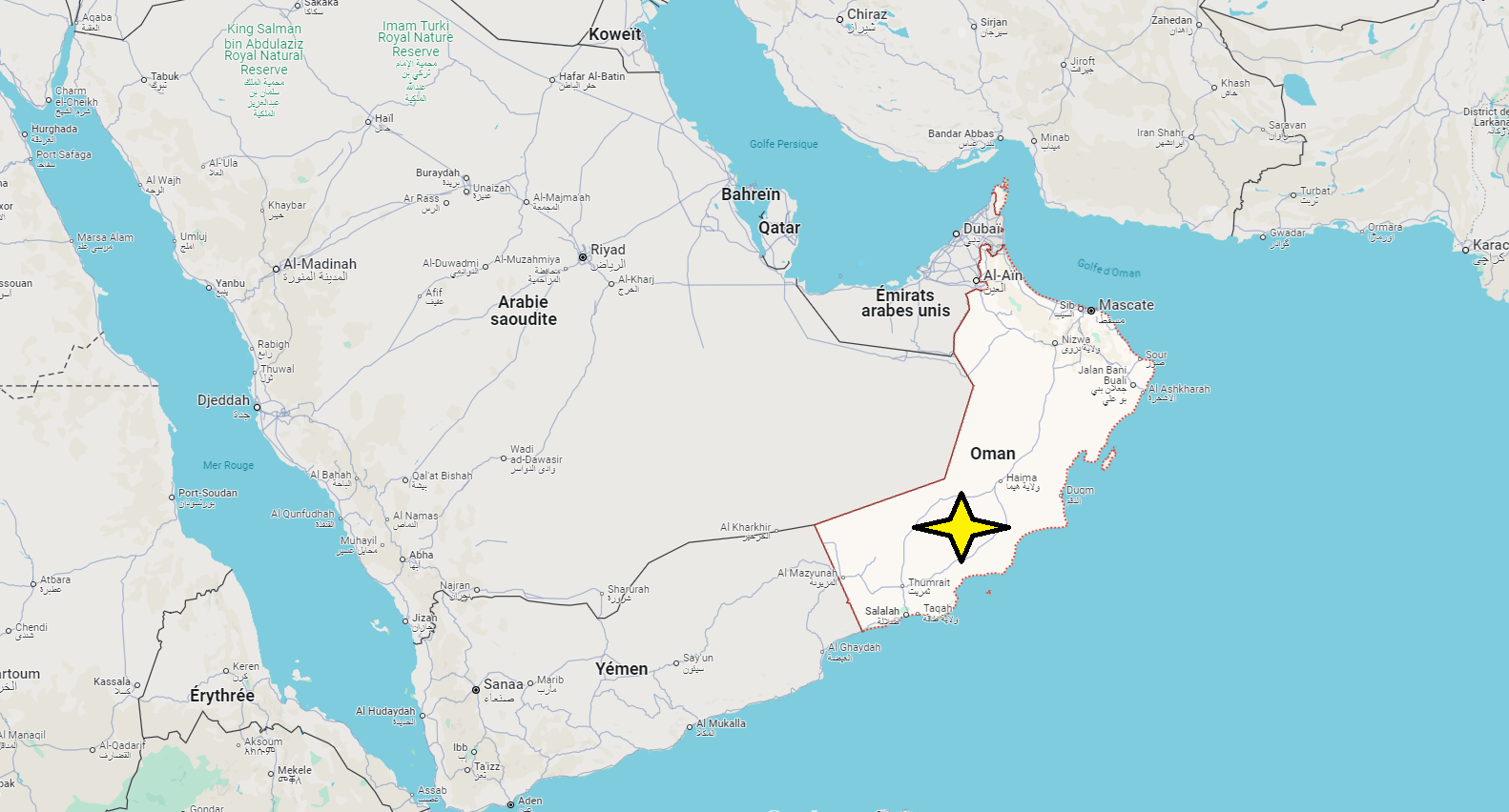 Où se situe Oman dans le monde