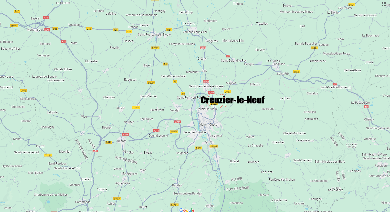 Où se trouve Creuzier-le-Neuf