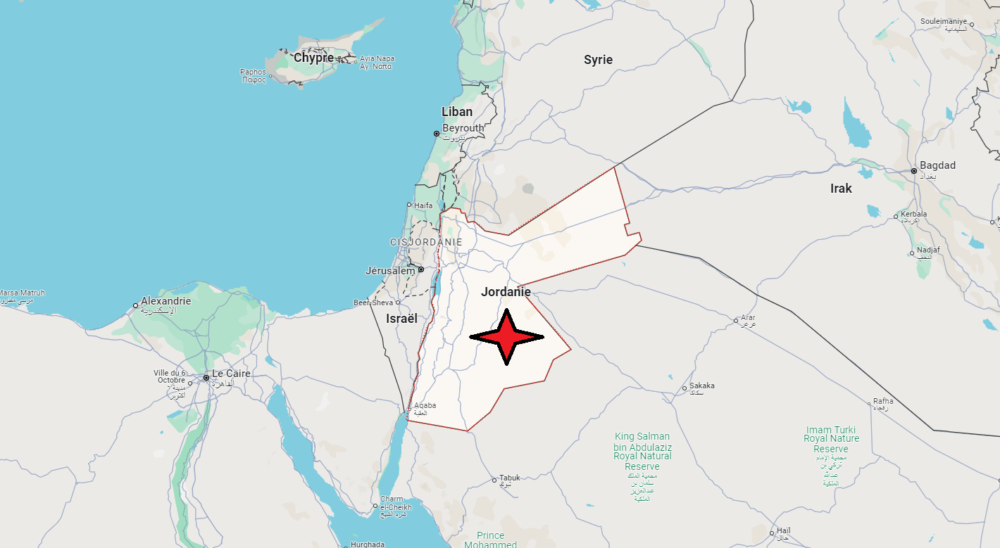 Où se trouve la Jordanie