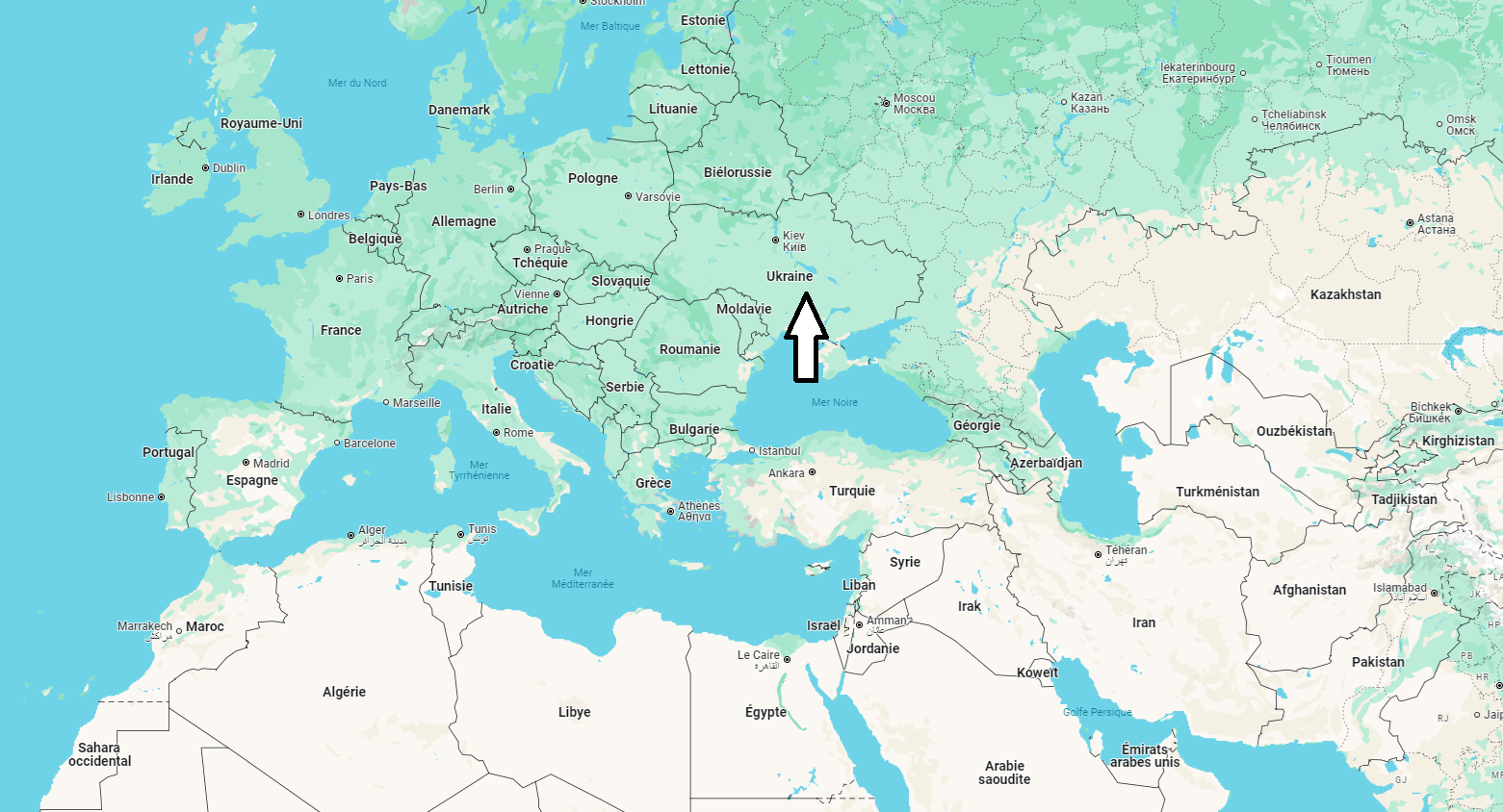 Sur quel continent se trouve l'Ukraine