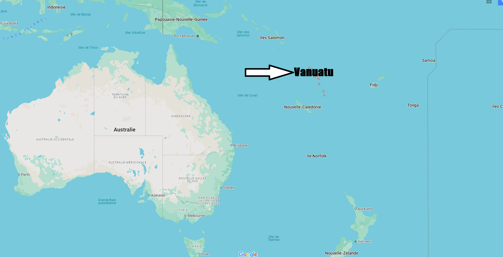 Sur quel continent se trouve le Vanuatu