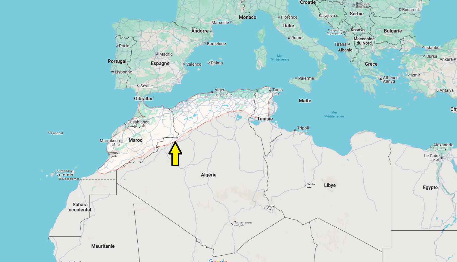 Où se trouvent les Montagnes de l'Atlas