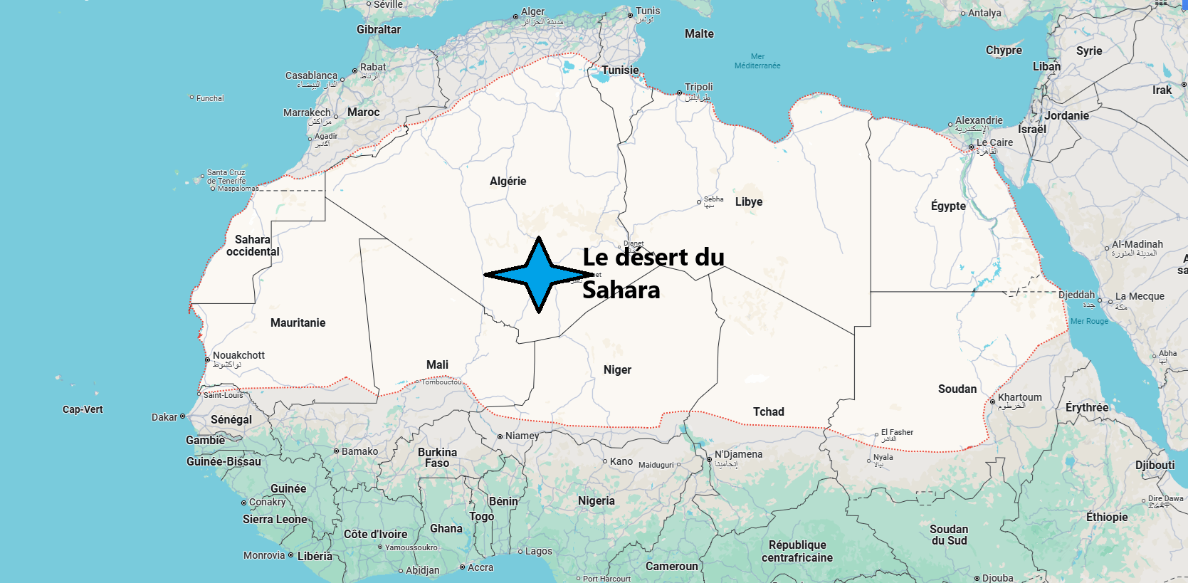 Le désert du Sahara