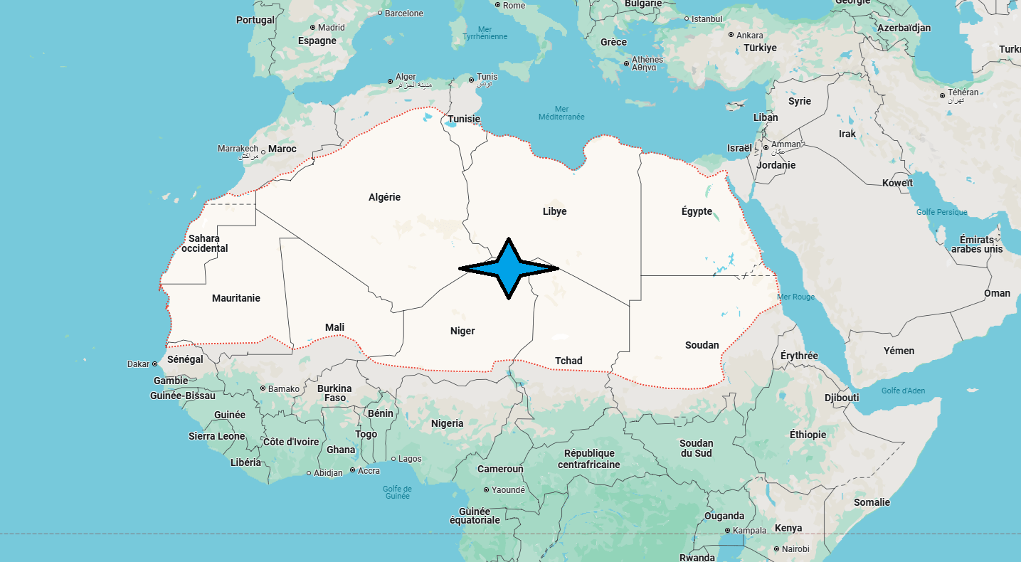 Où se situe le désert du Sahara