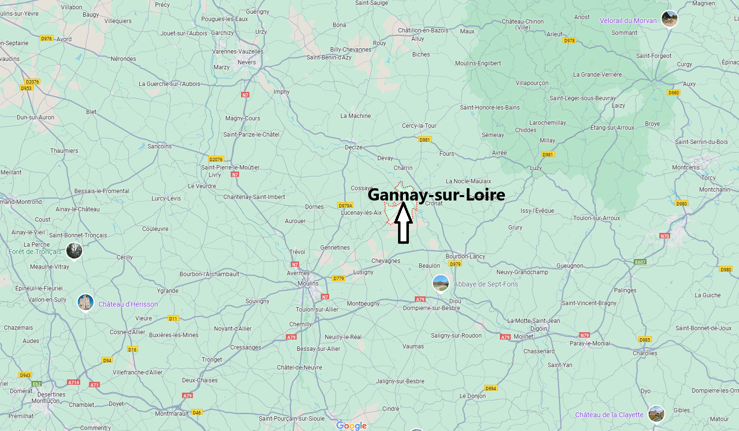 Où se trouve Gannay-sur-Loire