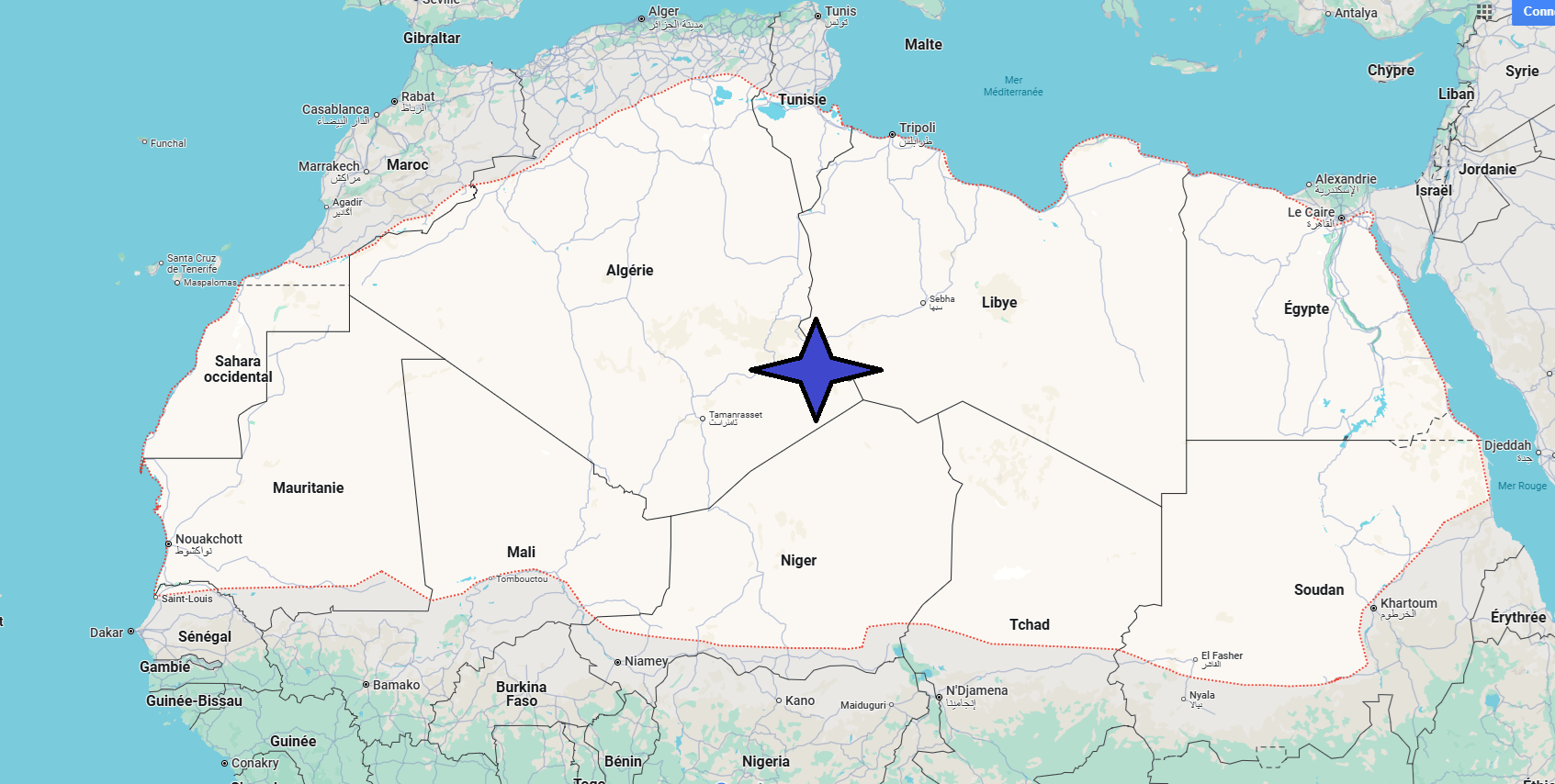 Où se trouve le désert du Sahara