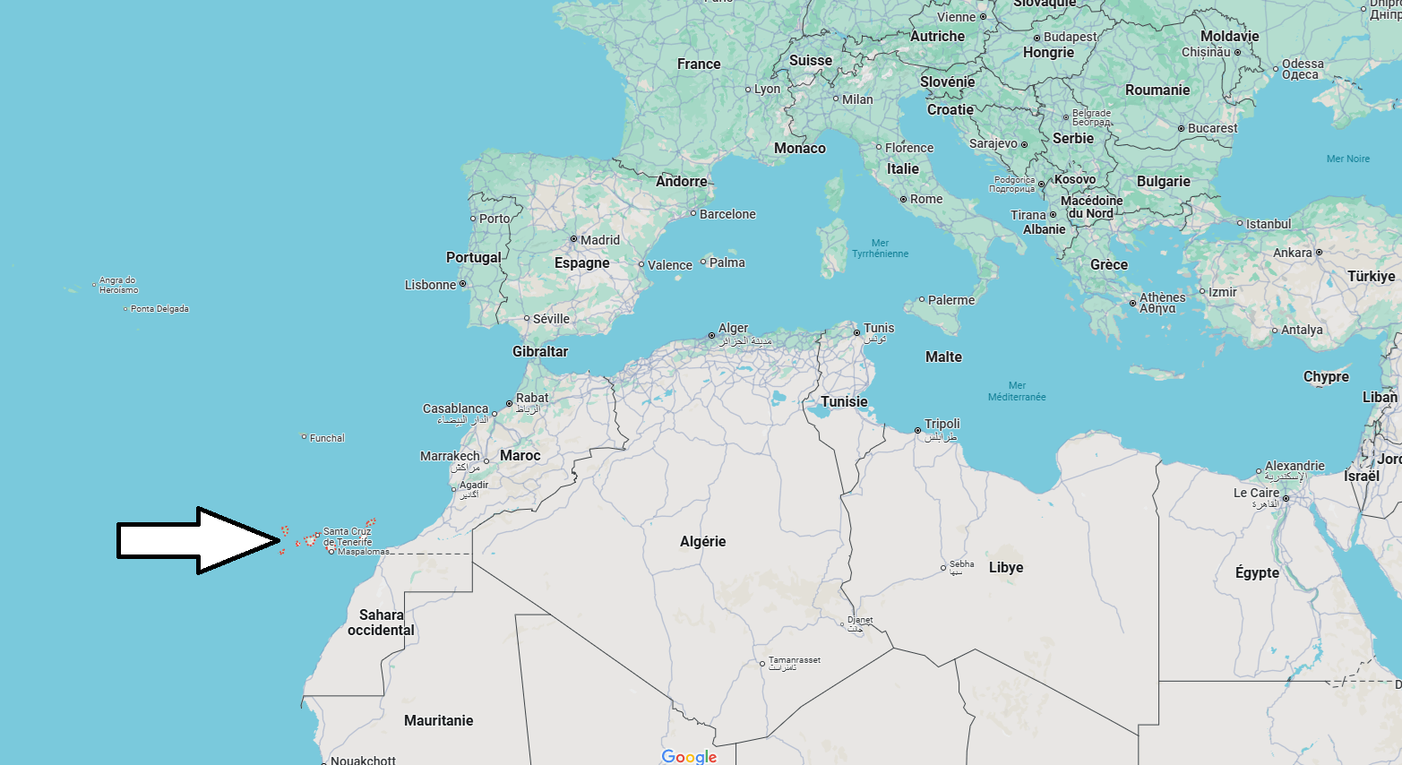 Où se trouvent les îles Canaries