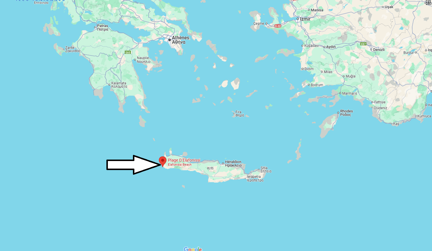 Où se trouve la Plage D'Élafonissi?