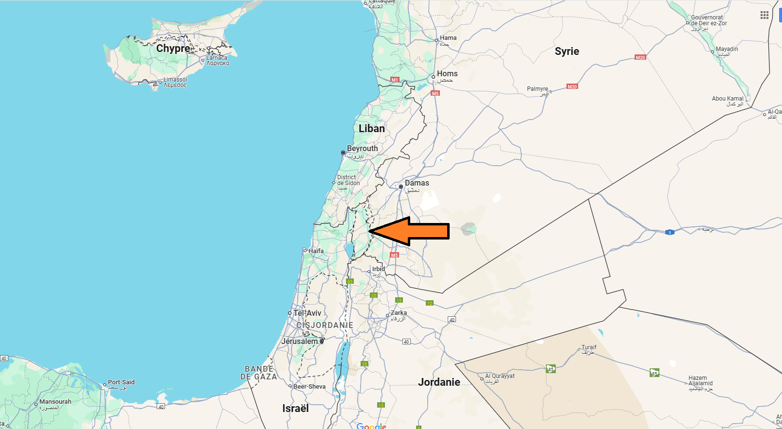 Où se trouve le Plateau du Golan